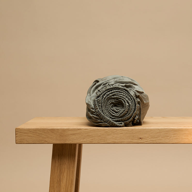 Tencel™ Twill Hoeslaken Olijfgroen