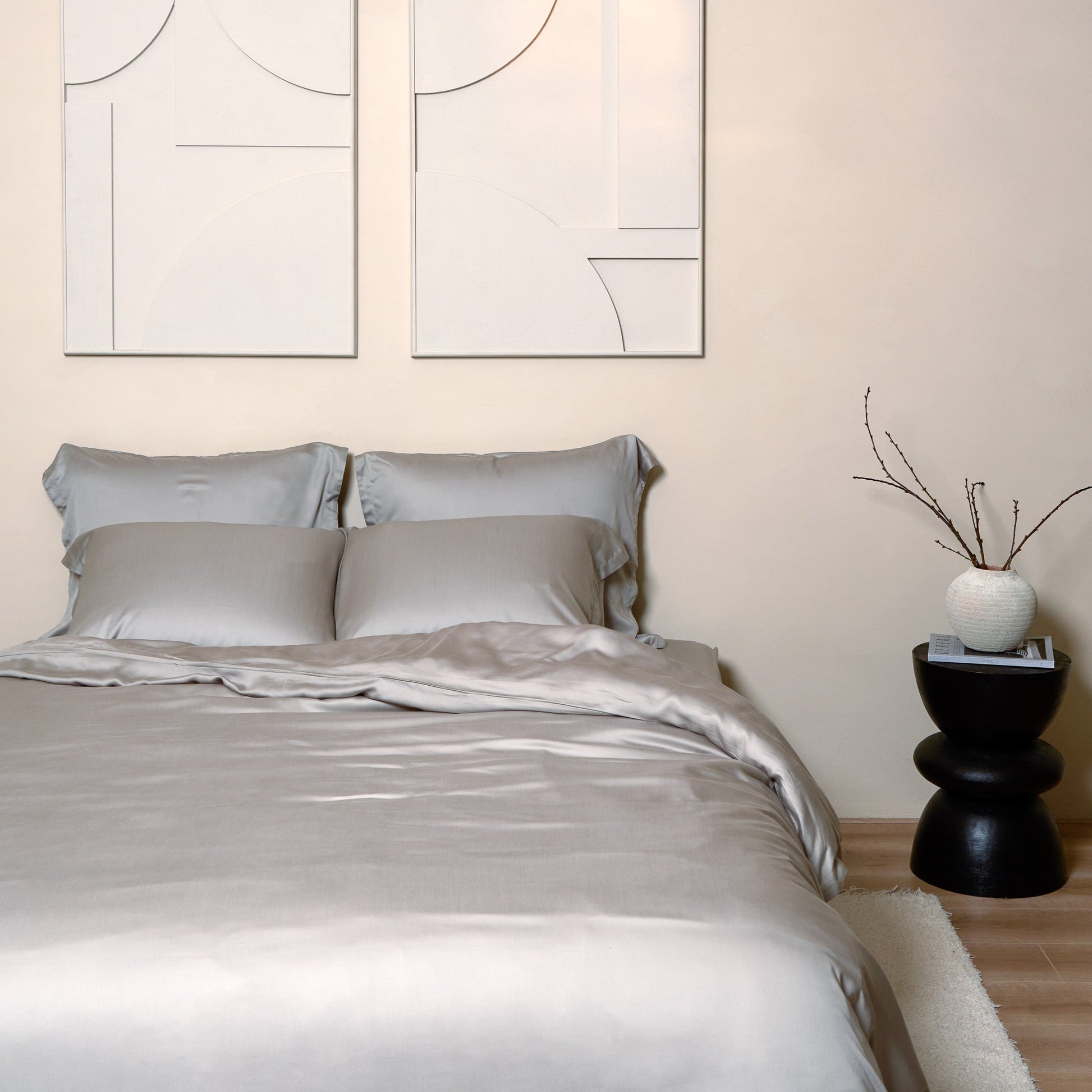Tencel™ - Sateen Dekbedovertrek Taupe