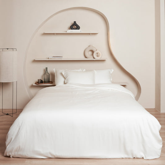 Tencel™ - Sateen Dekbedovertrek Off White