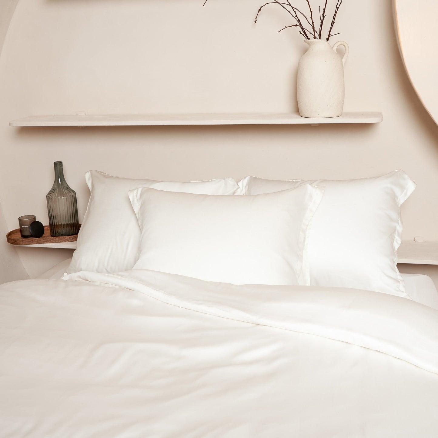Tencel™ - Sateen Dekbedovertrek Off White
