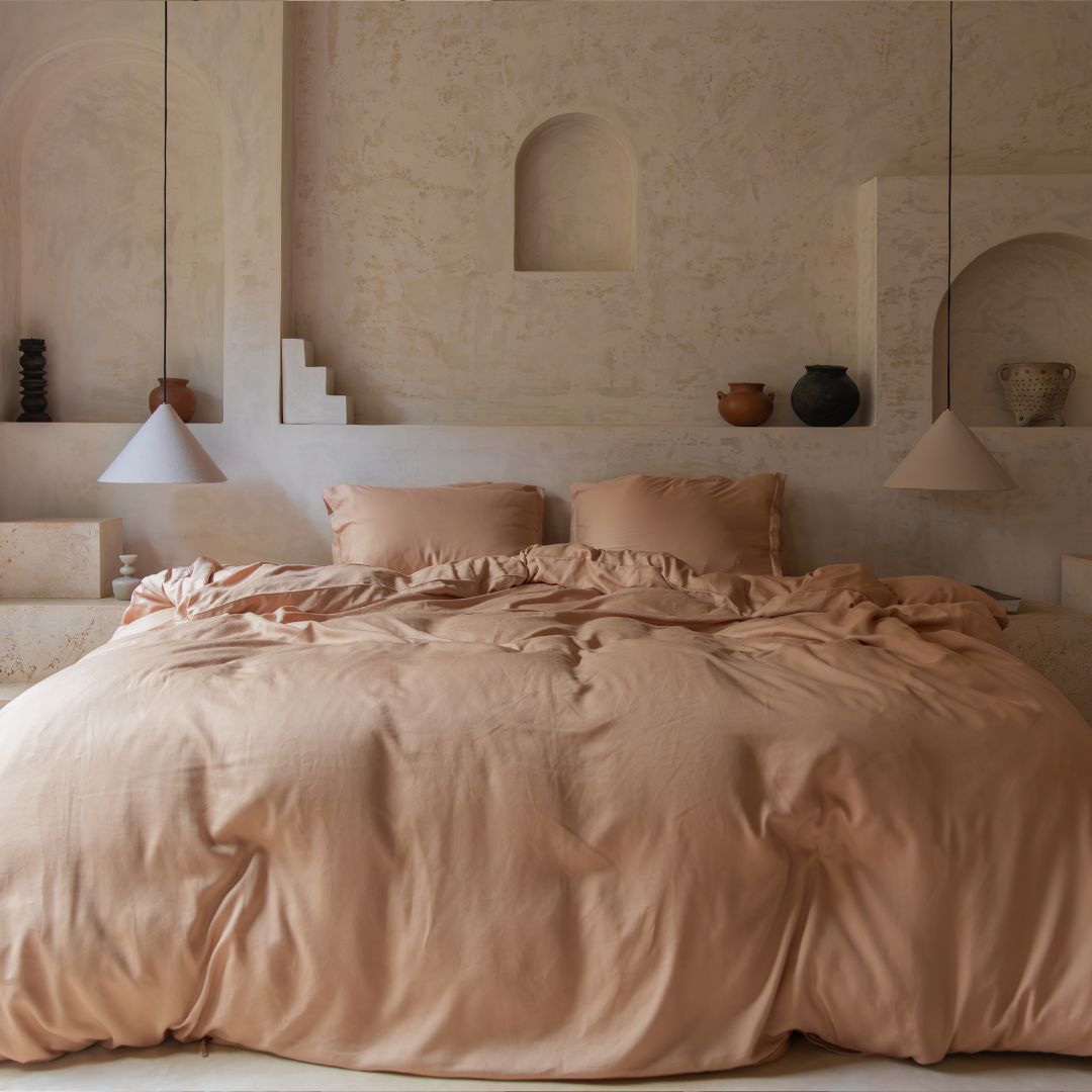 Tencel™ - Twill Dekbedovertrek Peach
