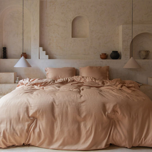 Tencel™ - Twill Dekbedovertrek Peach