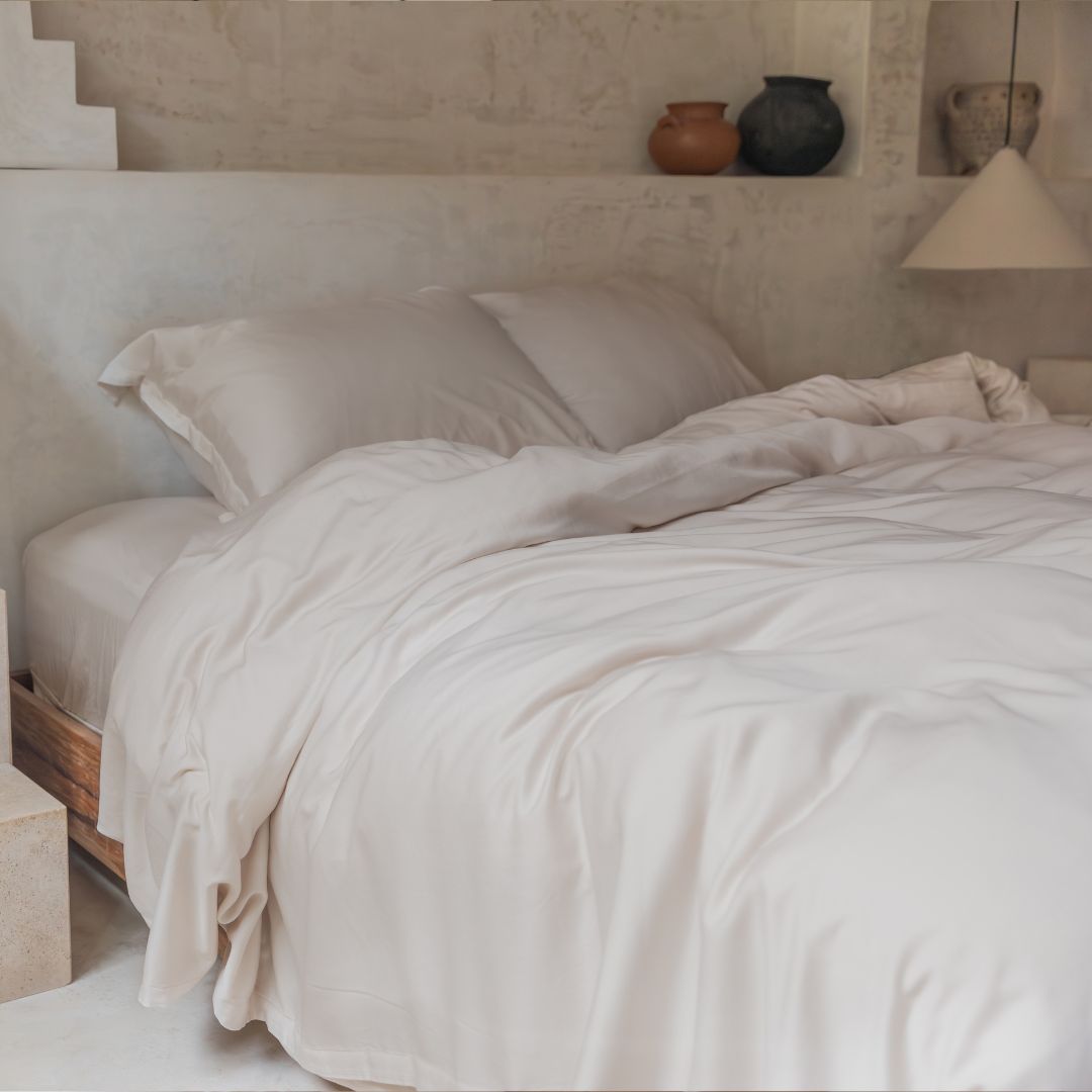 Tencel™ - Twill Dekbedovertrek Beige