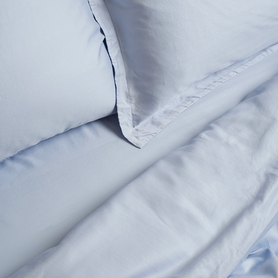 Tencel™ - Twill Kussensloop Licht Blauw