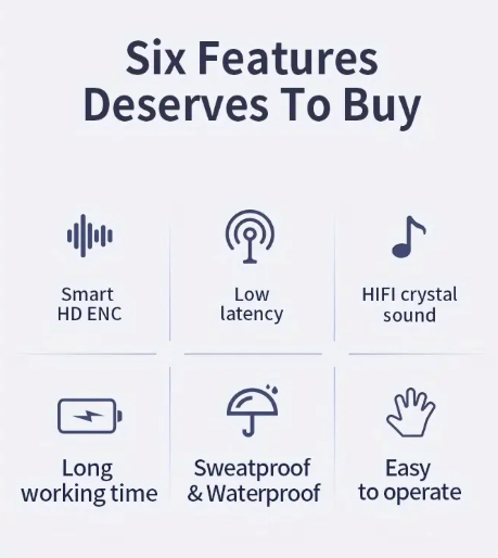 Novrya Pulse – Wireless Earbuds, Deep Bass & ENC Noise Reduction